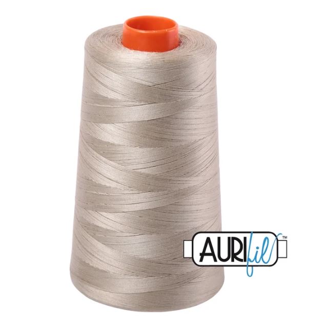 Aurifil Mako 50wt Cotton Thread Cone - 2324 Stone