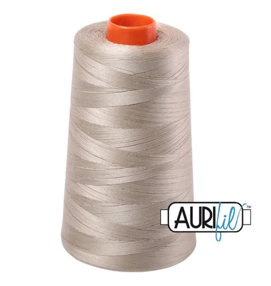 Aurifil Mako 50wt Cotton Thread Cone - 2324 Stone