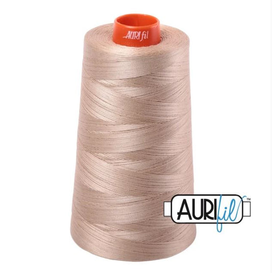 Aurifil Mako 50wt Cotton Thread Cone - 2326 Sand