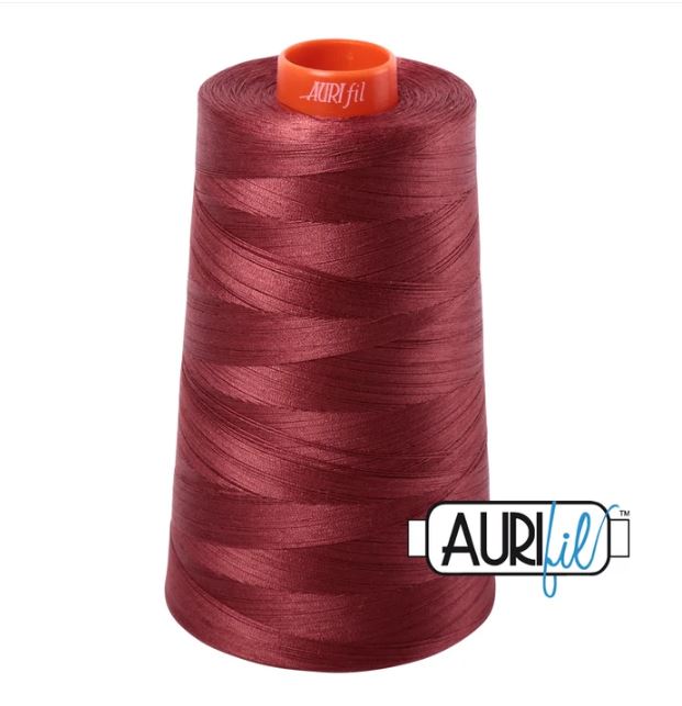 Aurifil Mako 50wt Cotton Thread Cone - 2345 Raisin