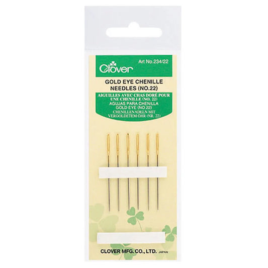 Clover - Gold Eye Chenille Needles - Size 22