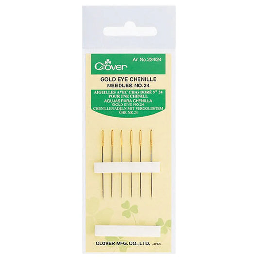 Clover - Gold Eye Chenille Needles - Size 24