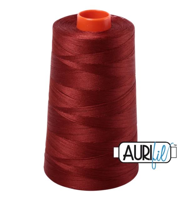 Aurifil Mako 50wt Cotton Thread Cone - 2355 Rust
