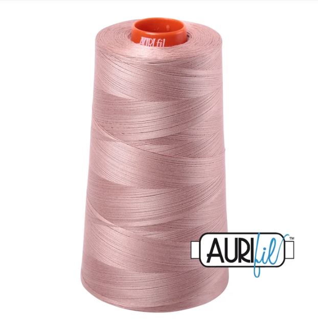 Aurifil Mako 50wt Cotton Thread Cone - 2375 Antique Blush