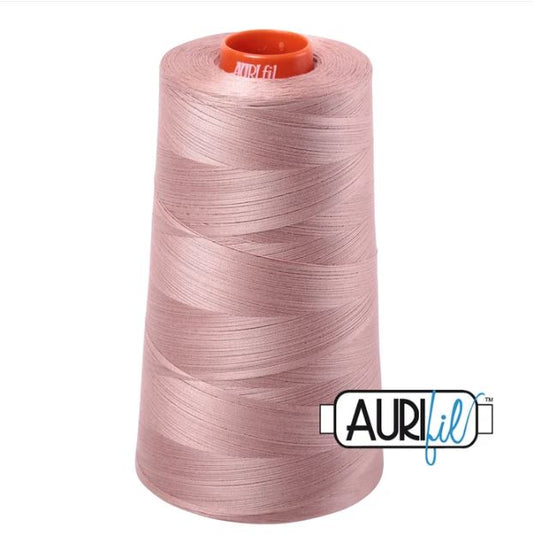 Aurifil Mako 50wt Cotton Thread Cone - 2375 Antique Blush