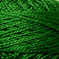 24 Valdani Perle Cotton Size 12 / Spool 100M:  Color No: 24 - Fresh Grass
