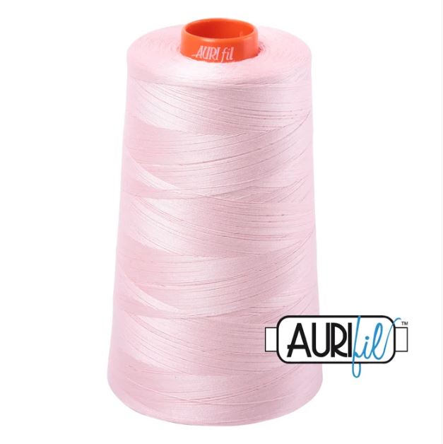 Aurifil Mako 50wt Cotton Thread Cone - 2410 Pale Pink