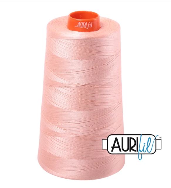 Aurifil Mako 50wt Cotton Thread Cone - 2420 Light Blush