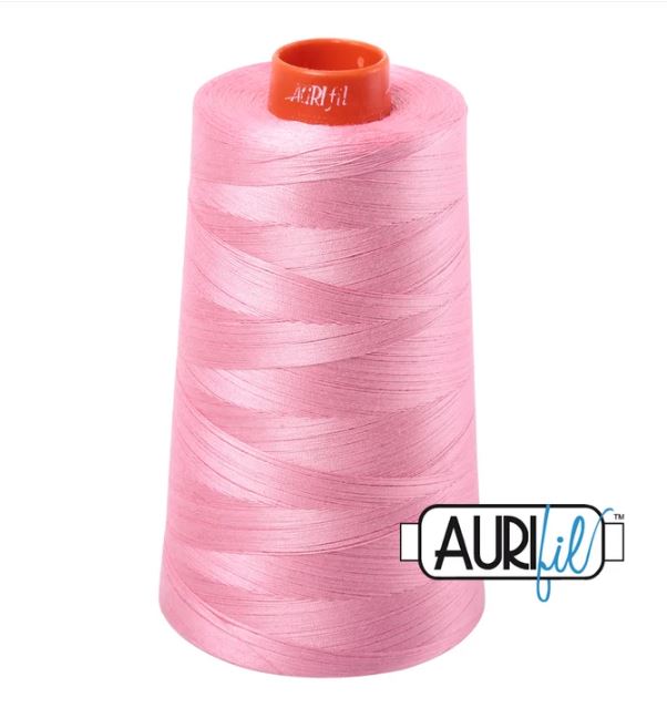 Aurifil Mako 50wt Cotton Thread Cone - 2425 Bright Pink