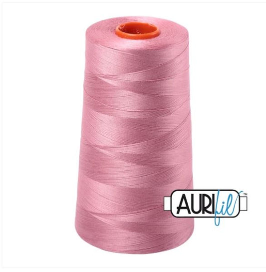 Aurifil Mako 50wt Cotton Thread Cone - 2445 Victorian Rose