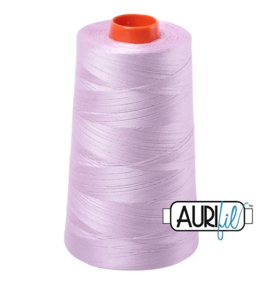 Aurifil Mako 50wt Cotton Thread Cone - 2510 Light Lilac