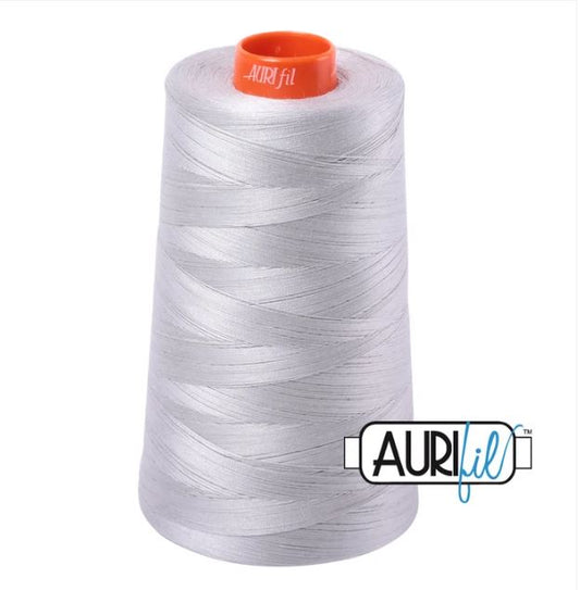 Aurifil Mako 50wt Cotton Thread Cone - 2615 Aluminium