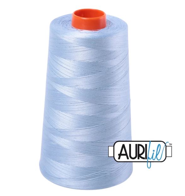 Aurifil Mako 50wt Cotton Thread Cone - 2710 Light Robins Egg