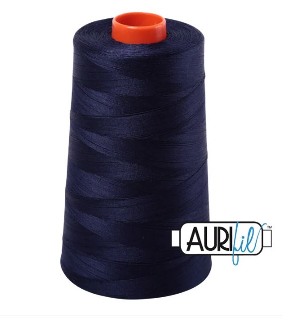 Aurifil Mako 50wt Cotton Thread Cone - 2785 Very Dark Navy