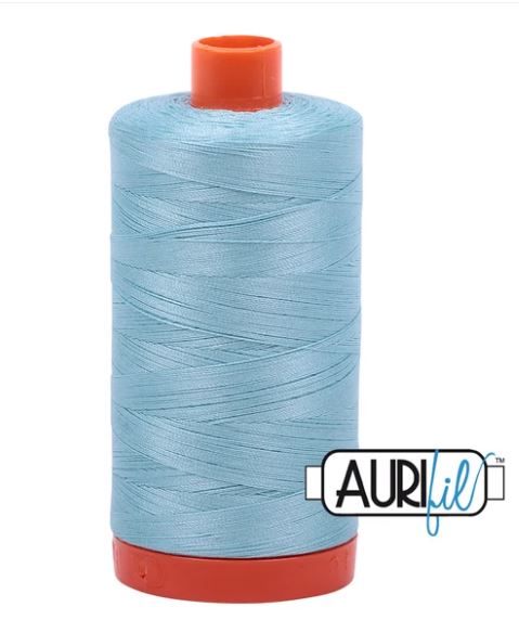 Aurifil Cotton Thread : Color 2805 Light Grey Turquoise