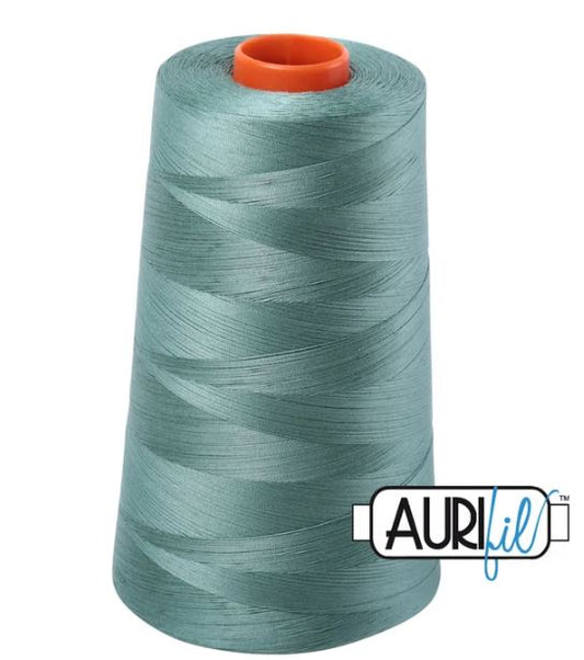 Aurifil Mako 50wt Cotton Thread Cone - 2850 Medium Juniper