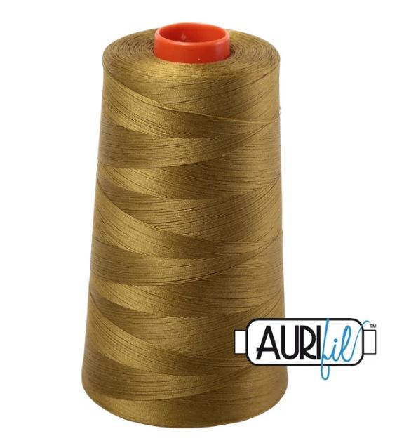 Aurifil Mako 50wt Cotton Thread Cone - 2910 Medium Olive