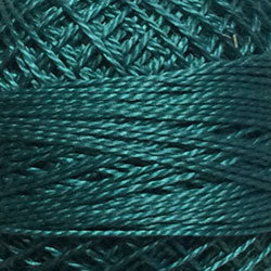 315 Valdani Perle Cotton Size 12 / Spool 100M: Color No: 315 - Teal