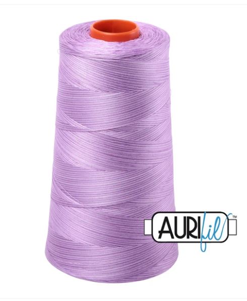 Aurifil Mako 50wt Cotton Thread Cone - 3840 French Lilac