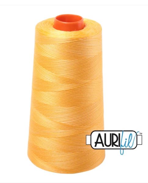 Aurifil Mako 50wt Cotton Thread Cone - 3920 Golden Glow