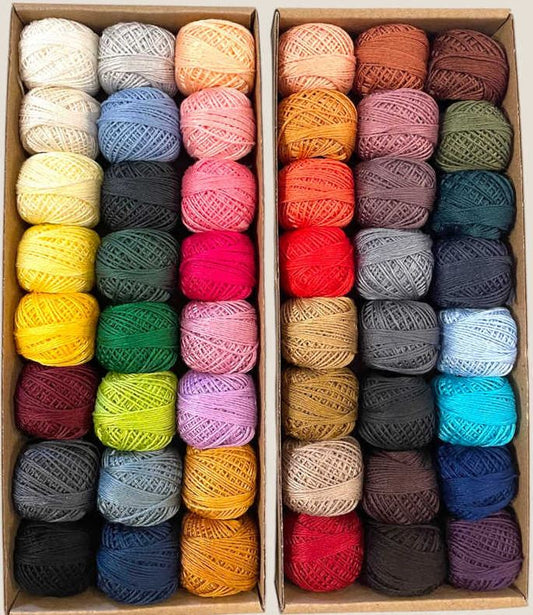 Valdani 3-Strand Hand-Dyed Embroidery Floss Basics...with a Flare Set 3 - Solid Colours Selection | Special Order