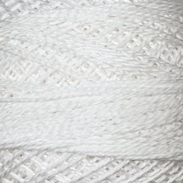 3 Valdani Perle Cotton Size 12 / Spool 100M Color No: 3 - White