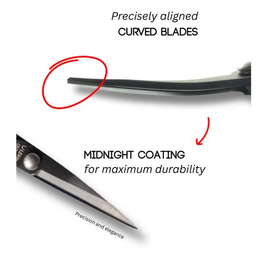 4.75" Midnight Edition Curved Blade Scissors by LDH Scissors / CBT100