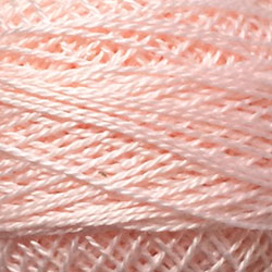 44 Valdani Perle Cotton Size 12 / Spool 100M:  Color No: 44 - Light Rose