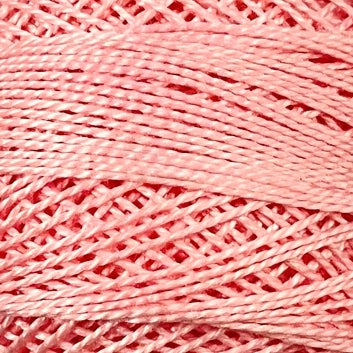 45 Valdani Perle Cotton Size 12 / Spool 100M:  Color No: 45 - Baby Pink Light