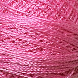 458 Valdani Perle Cotton Size 12 / Spool 100M:  Color No: 458 - Pink Peony