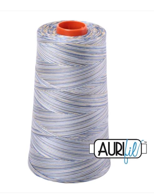 Aurifil Mako 50wt Cotton Thread Cone - 4649 Lemon Blueberry
