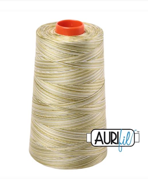 Aurifil Mako 50wt Cotton Thread Cone - 4653 Spring Prairie