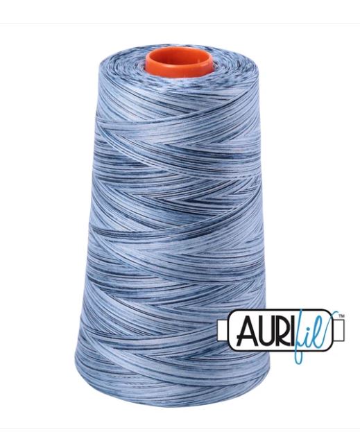 Aurifil Mako 50wt Cotton Thread Cone - 4669 Stonewash Blues