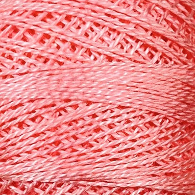 46 Valdani Perle Cotton Size 12 / Spool 100M:  Color No: 46 - Rich Pink