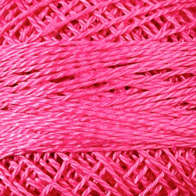 49 Valdani Perle Cotton Size 12 / Spool 100M:  Color No: 49 Electric Pink