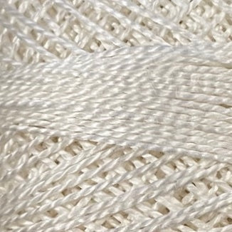 4 Valdani Perle Cotton Size 12 / Spool 100M:  Color No: 4- Ivory