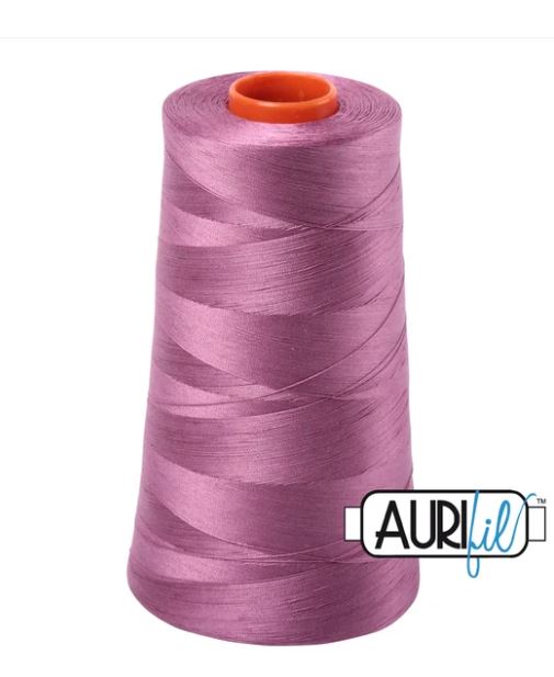 Aurifil Mako 50wt Cotton Thread Cone - 5003 Wine