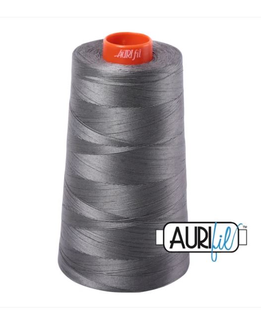 Aurifil Mako 50wt Cotton Thread Cone - 5004 Grey Smoke