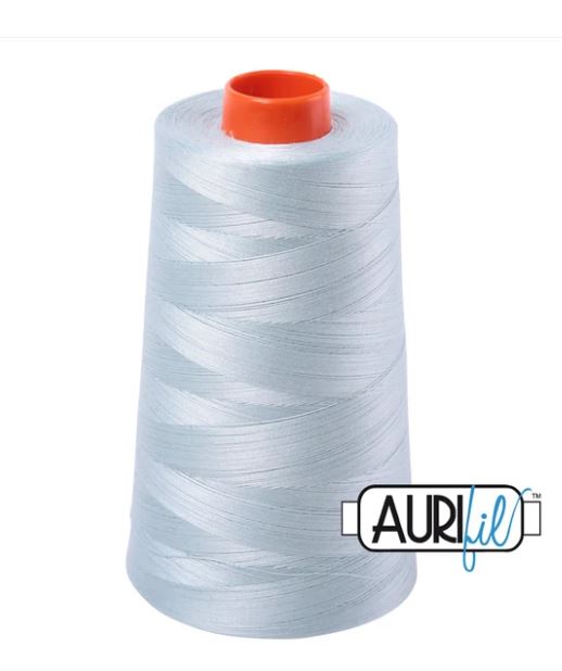 Aurifil Mako 50wt Cotton Thread Cone - 5007 Light Grey Blue