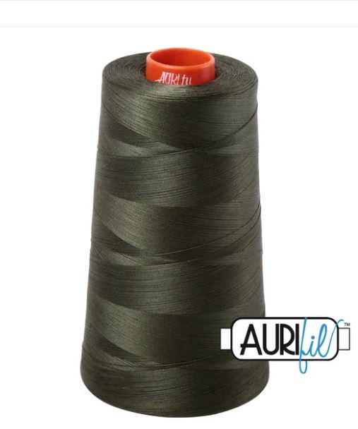 Aurifil Mako 50wt Cotton Thread Cone - 5013 Asphalt