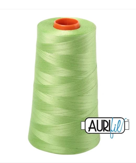Aurifil Mako 50wt Cotton Thread Cone - 5017 Shining Green
