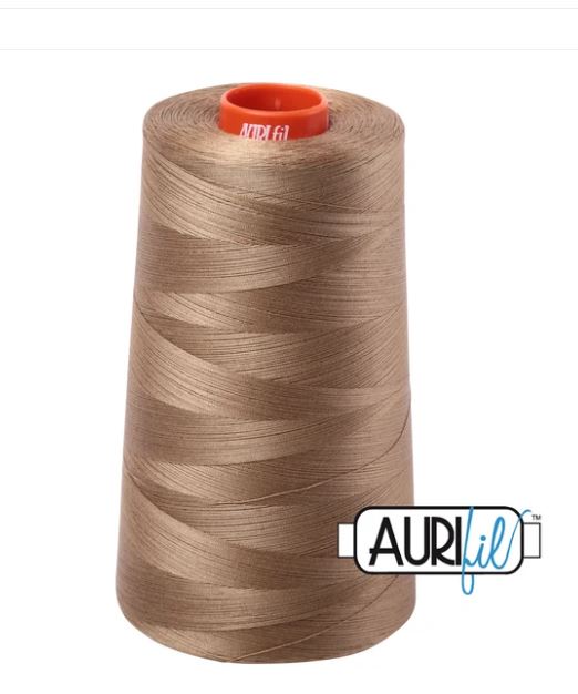 Aurifil Mako 50wt Cotton Thread Cone - 6010 Toast