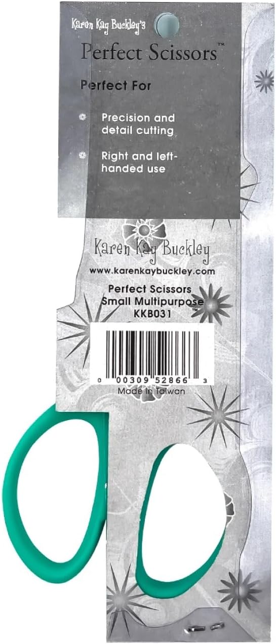 Perfect Scissors Teal 4-3/16" Small Multipurpose Scissor by Karen Kay Buckley / KKB031