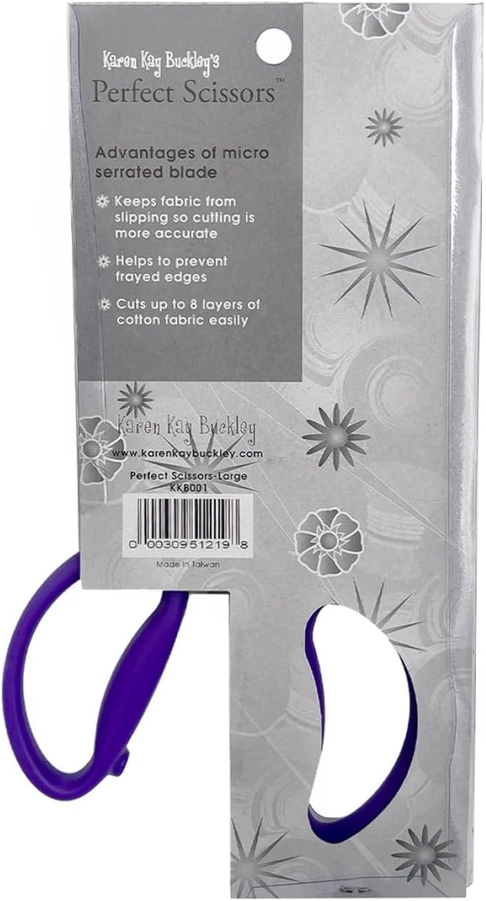 7 3/4" Micro-Serrated Perfect Scissors - Large Purple by Karen Kay Buckley / KKBPSL