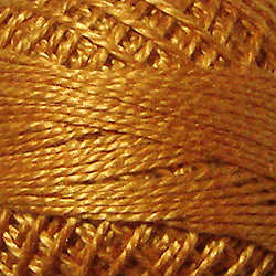 675 Valdani Perle Cotton Size 12 / Spool 100M:  Color No: 675 - Rusty Gold