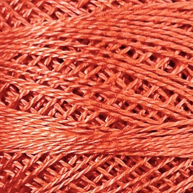 72 Valdani Perle Cotton Size 12 / Spool 100M:  Color No: 72 - Peach Orange