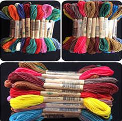 Valdani Merino Virgin Wool Thread Size 15 - Beautiful Assortment (72 Skeins) | Special Order
