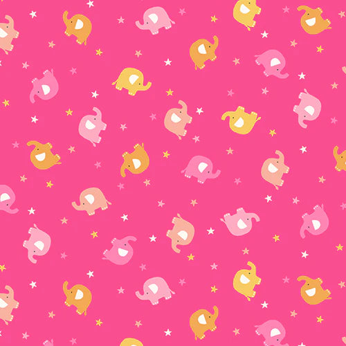 In the Jungle - Ellie Scatter - Pink (2603/P) by Makower UK