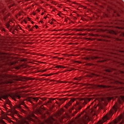 76 Valdani Perle Cotton Size 12 / Spool 100M:  Color No: 76 - Christmas Red