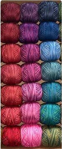 Valdani Pearl Cotton Collections Beautiful Colour Pack - 77 Variegated Colours | Special Order